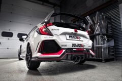 MILLTEK SPORT HONDA FK8 TYPER 76MM  CATBACK SİYAH KAFA