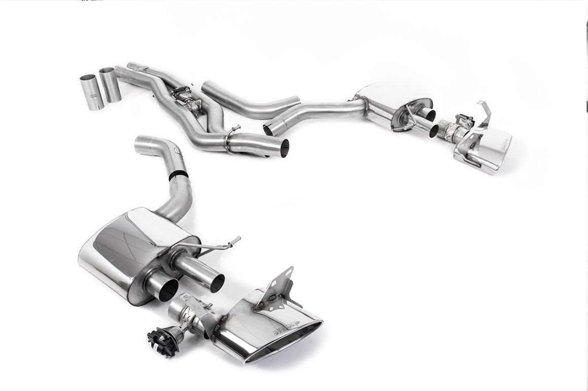 AUDI RS6 C8 4,0T FRONT SILENCER BACK SESLİ 80MM