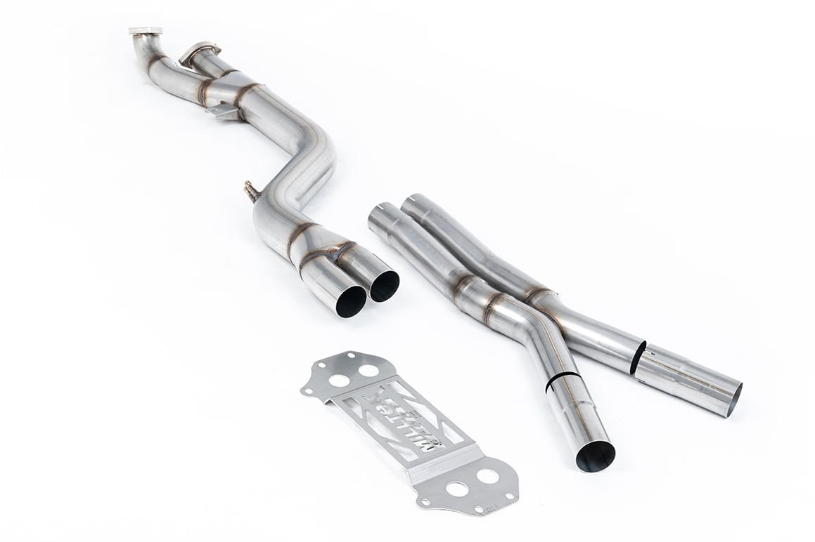 MILLTEK SPORT BMW M3/M4 G80-82 102MM SINGLE GPF DELETE WITH X PIPE