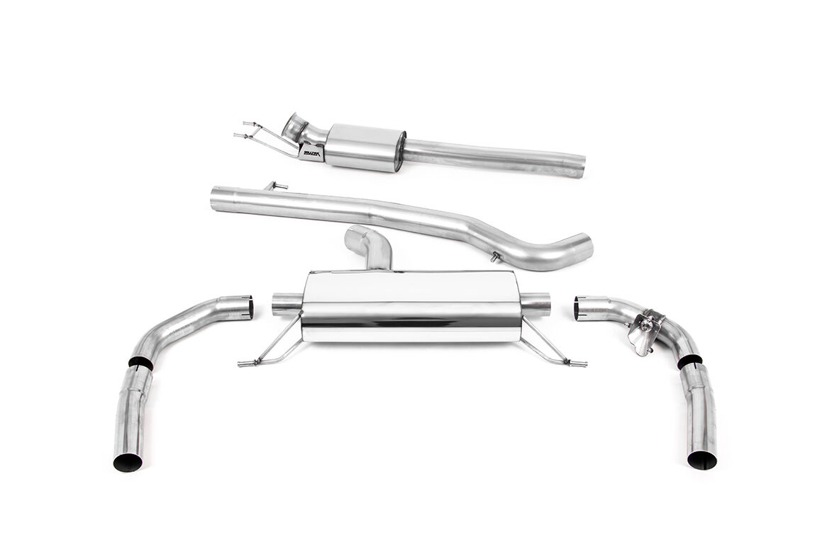 MILLTEK SPORT MERCEDES CLA45/45S 2019sonrası 80MM RESONATED CATBACK