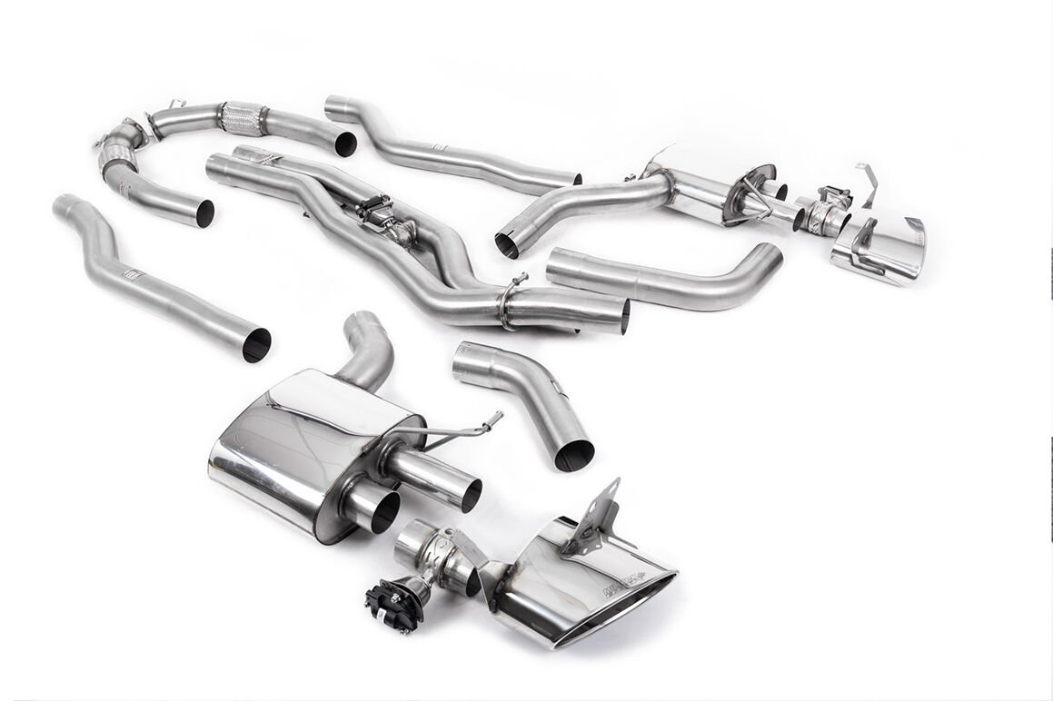 MILLTEK SPORT AUDI RS6 C8 4,0T OEM DP SONRASI SESLİ 80MM