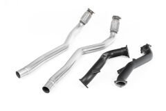 MILLTEK SPORT AUDI RS6 C7 4,0T 76MM Large-bore Downpipes and Cat Bypass Pipes