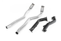 MILLTEK SPORT AUDI RS6 C7 4,0T 76MM Large-bore Downpipes and Cat Bypass Pipes
