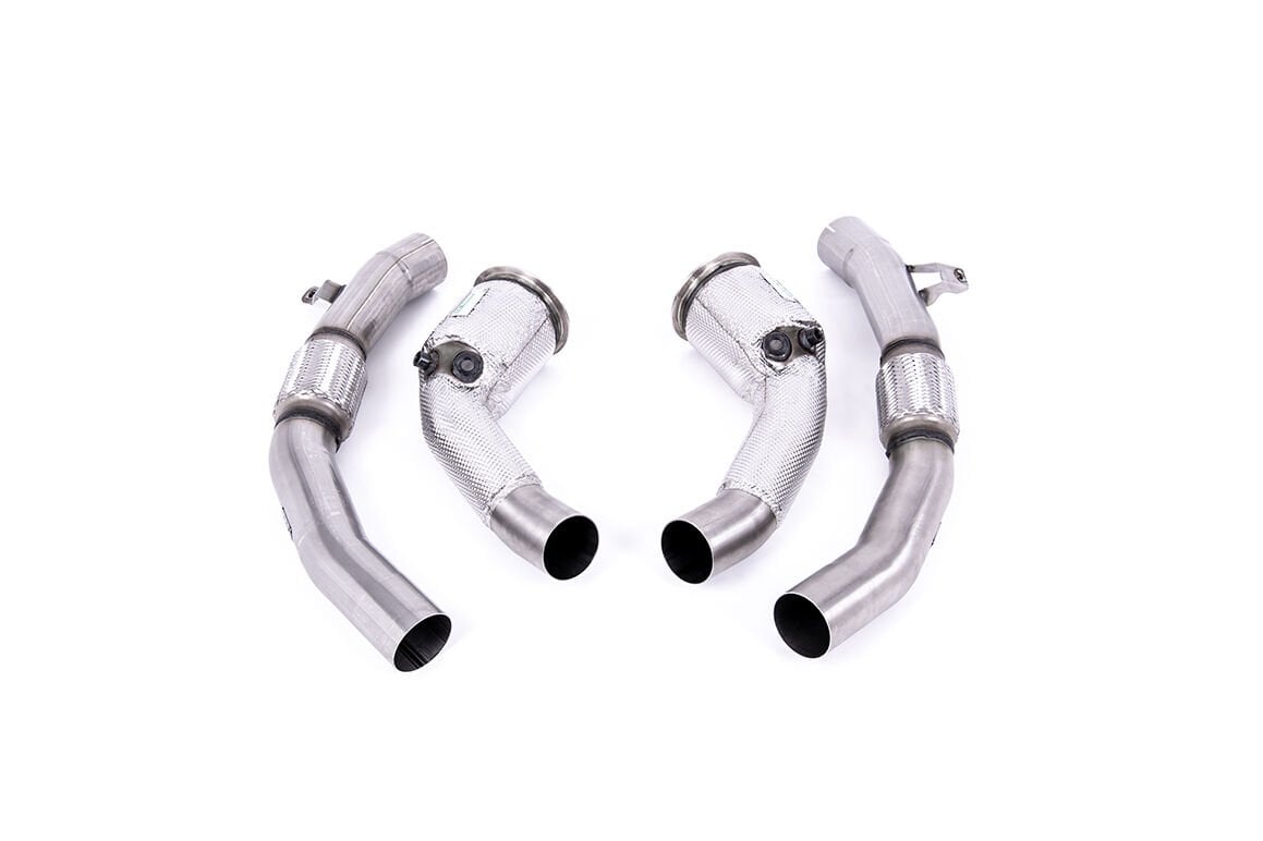 MILLTEK SPORT AUDI RS6  C8 / AUDI S8 D5 4,0T  80MM Large-bore Downpipes and Cat Bypass Pipes