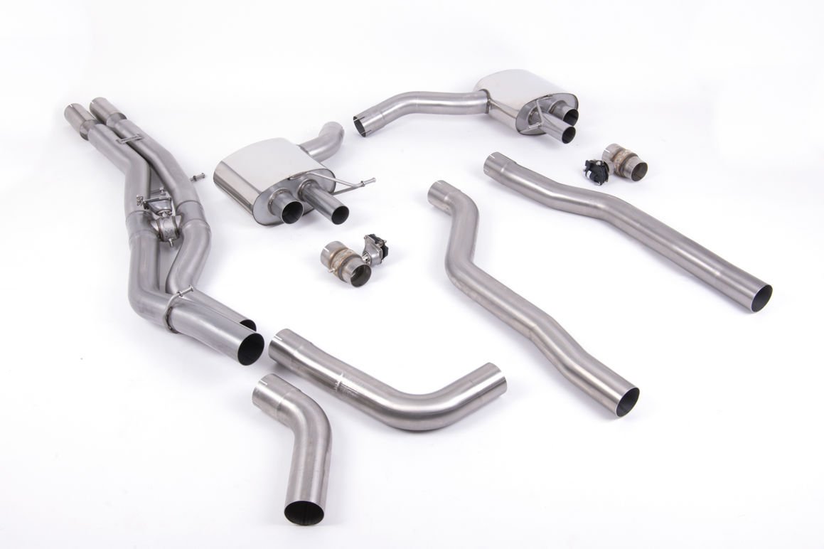 MILLTEK SPORT AUDI RS6 C8 4,0T MILLTEK DP SONRASI SESLİ 80MM